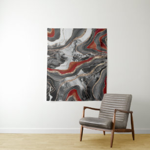 Tapete De Parede Glitter De Agitação Líquida Do Mármaco Glam 13 Fau