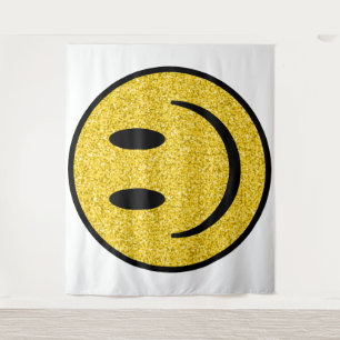 Tapete De Parede Glitter Smile Face
