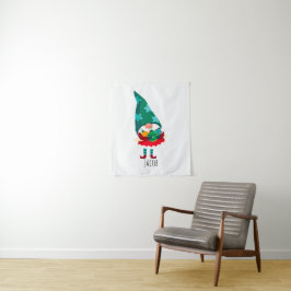 Tapete De Parede Gnomo de Natal bonito com Enfeites de natal