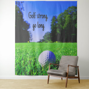 Tapete De Parede Golf forte vai grama longa bola de golfe