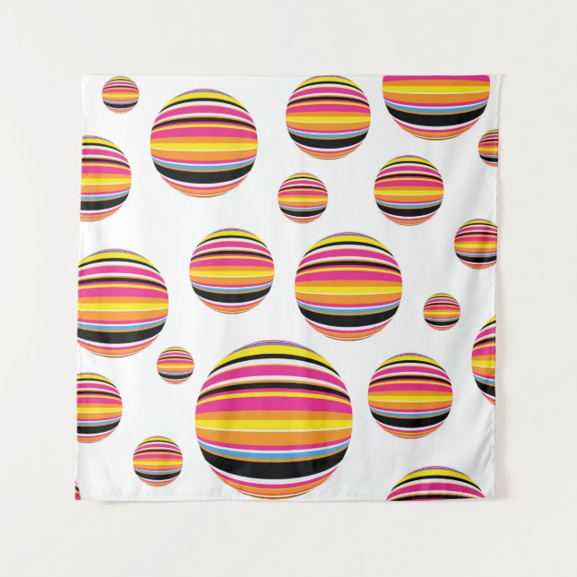 Tapete De Parede gotas de chuva com abstrato striped padrão contínu (Frente)