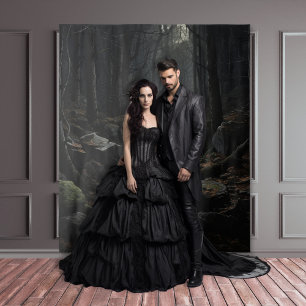 Tapete De Parede Gótica Floresta Escura Escura Rocky Path XLarge