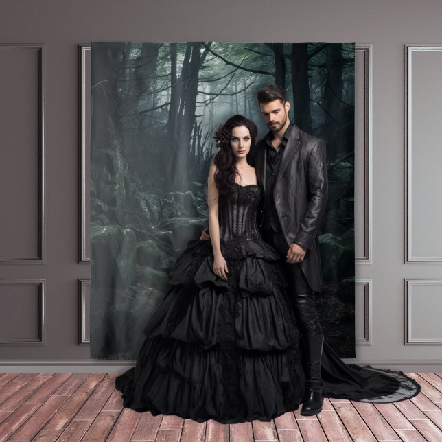 Tapete De Parede Gótica Moody Dark Forest Twilight Rock Path XLarge (Criador carregado)