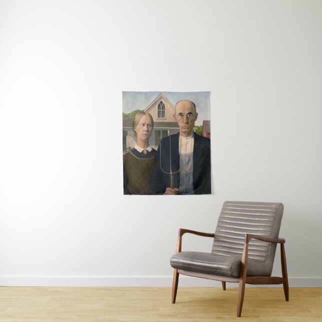 Tapete De Parede Gótico Americano: Campo de vida pobre fazendeiro r (In Situ)