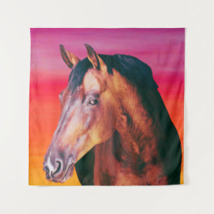Tapete De Parede Gradiente de Cavalo Baio 