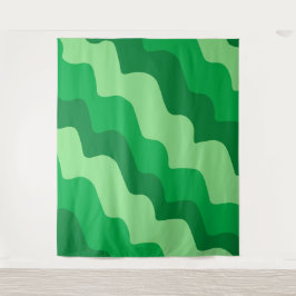 Tapete De Parede Gradiente de ondas de oceano verde