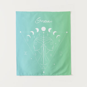 Tapete De Parede Gradiente de sinal de estrela do horóscopo gemini 