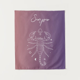 Tapete De Parede Gradiente de sinal de estrela do horóscopo Scorpio