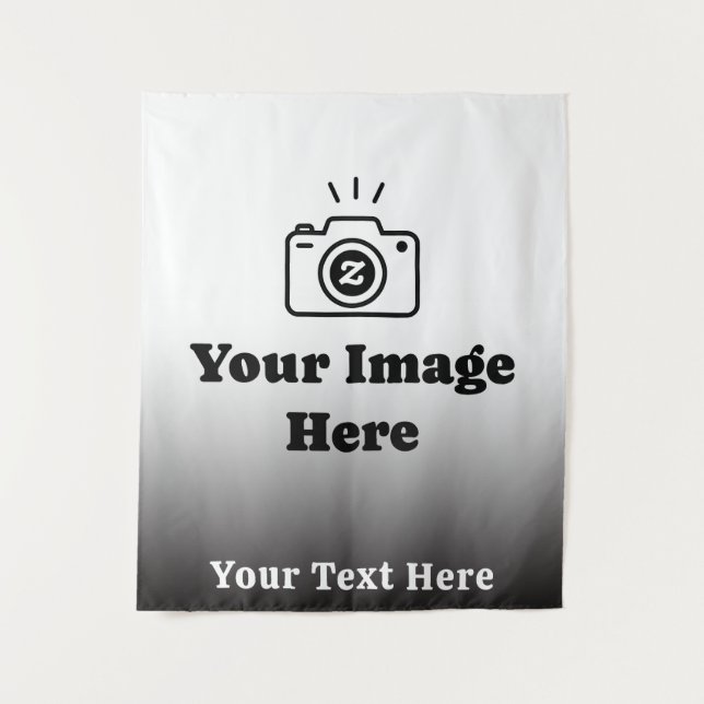 Tapete De Parede Gradiente de texto e imagem personalizados  (Frente)