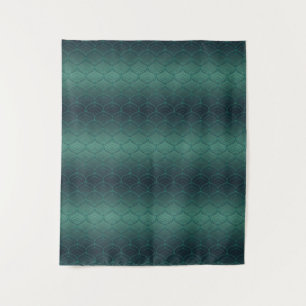 Tapete De Parede Gradiente verde em estilo art déco.