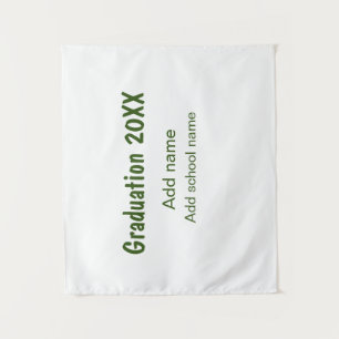 Tapete De Parede Graduação 20XX adicionar ano nome escola verde mod