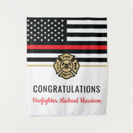 Tapete De Parede Graduação de Bandeiras da Academia de Bombeiros