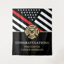 Tapete De Parede Graduação na Academia de Bombeiros Bandeira Linha 