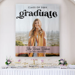 Tapete De Parede Graduada Boho Chic Tendência Turma de 2025 Formatu