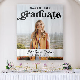 Tapete De Parede Graduado Boho Chic Moderno Turma de 2025 Formatura