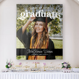 Tapete De Parede Graduado Boho Chic Moderno Turma de 2025 Formatura