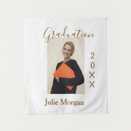 Tapete De Parede Graduation photo brown golden year 20XX namesimple