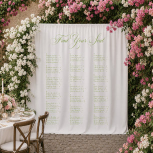 Tapete De Parede Gráfico de Assentos de Casamento Alfabético Preto