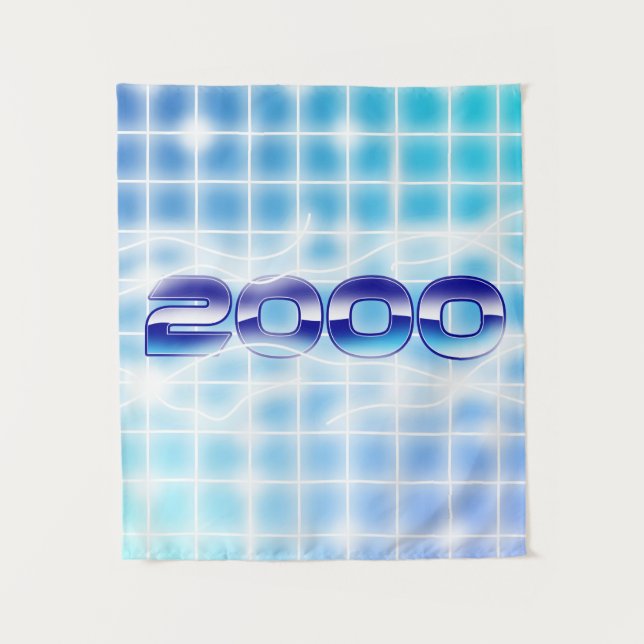 Tapete De Parede gráfico do ano 2000 (Frente)