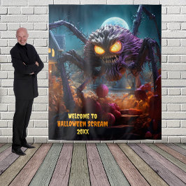 Tapete De Parede Grande Aranha Assustadora do Halloween