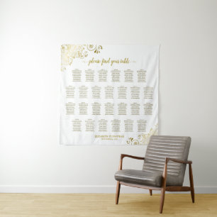 Tapete De Parede Grande Mesa 26 Cartaz de Assentos de Casamento Dou