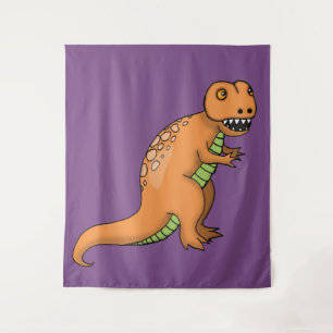 Tapete De Parede Grande Muralha de Crianças Cute T-Rex para Sala