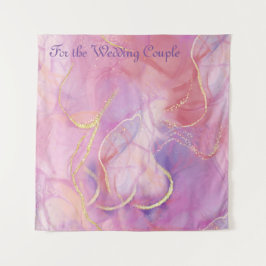 Tapete De Parede Grãos de ouro e mármores coloridos luxuosos