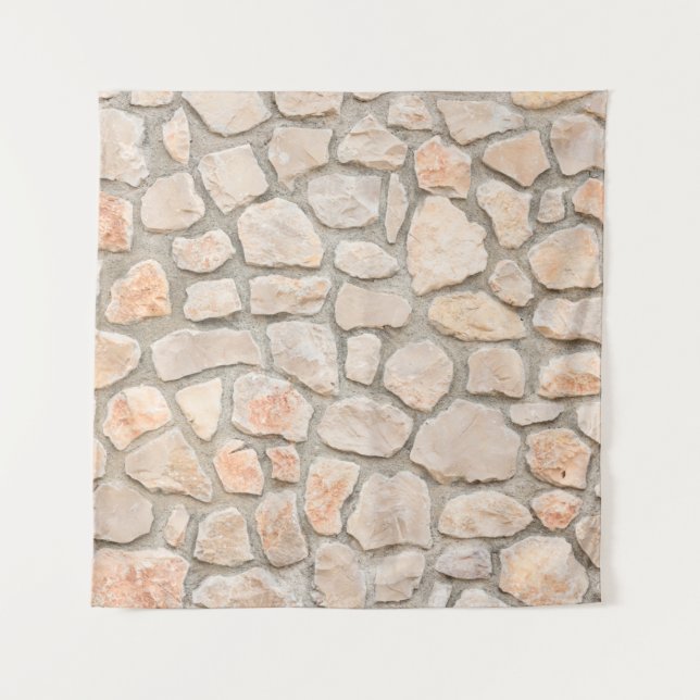 Tapete De Parede Gray stone wall background. stone, texture, wall,  (Frente)