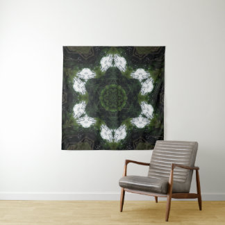 TAPETE DE PAREDE GREEN ABSTRACT DRAWING. SAMER BRASIL 1