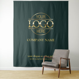 Tapete De Parede Green Custom Business Logo Trade Show Backdrop
