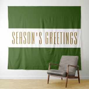 Tapete De Parede GREETINGS DE SEASON, GRELHAS Verde