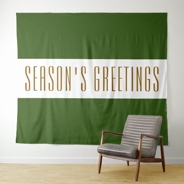 Tapete De Parede GREETINGS DE SEASON, GRELHAS Verde (In Situ (Horizontal))