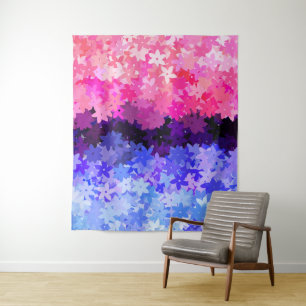 Tapete De Parede Groovy Boho Quirky Retro Floral Orgulho Omnissexua