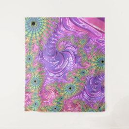 Tapete De Parede Groovy Trippy Boho Jewel Tone Rainbow Fractal