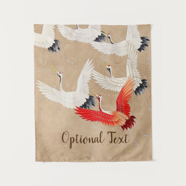 Tapete De Parede Gruas voadoras japonesas (Frente)