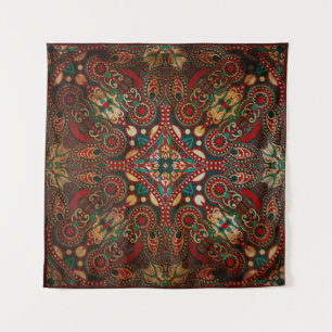 Tapete De Parede Grunge tradicional floral decorativo paisley banda
