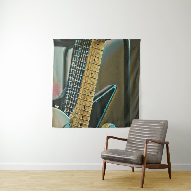Tapete De Parede guitar gift for fathers day (In Situ)