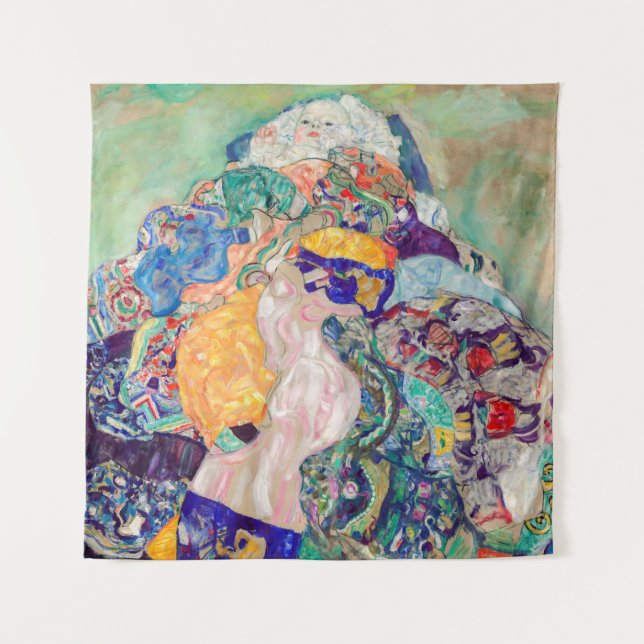 Tapete De Parede Gustav Klimt - Bebê / Berço (Frente)