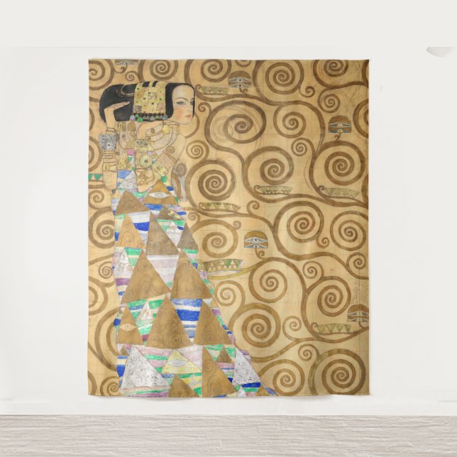 Tapete De Parede Gustav Klimt - Expectativa, Frieze Stoclet (Frente)