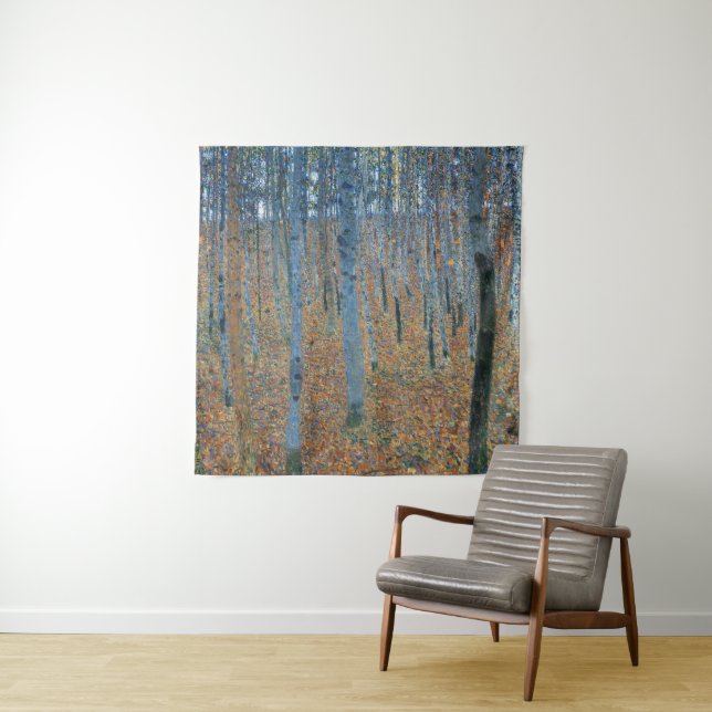 Tapete De Parede Gustav Klimt Floresta de Faia Arte Fino Vintage (In Situ)