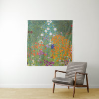 Gustav Klimt Flower Garden Cottage Nature