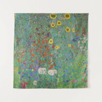 Gustav Klimt - Jardim Rural com Girassóis