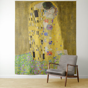 Tapete De Parede Gustav Klimt - O Beijo