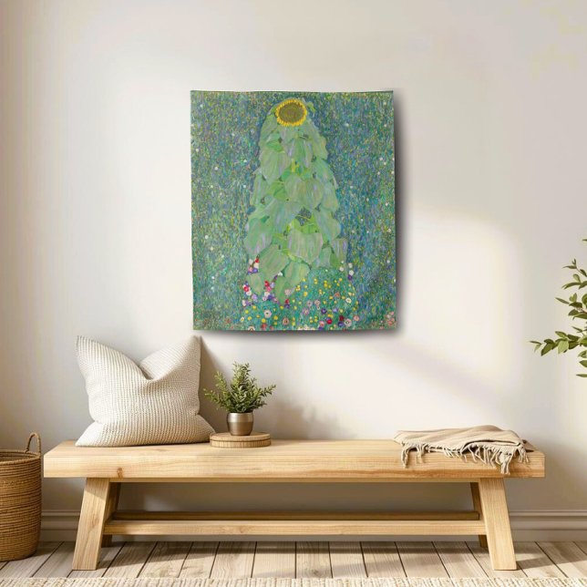 Tapete De Parede Gustav Klimt Sunflower, Vintage Flower Garden (Criador carregado)