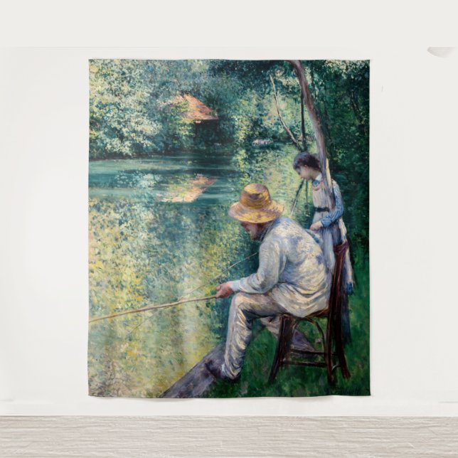 Tapete De Parede Gustave Caillebotte - Angling (Frente)