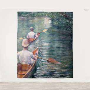 Tapete De Parede Gustave Caillebotte - Canoas no Yerres