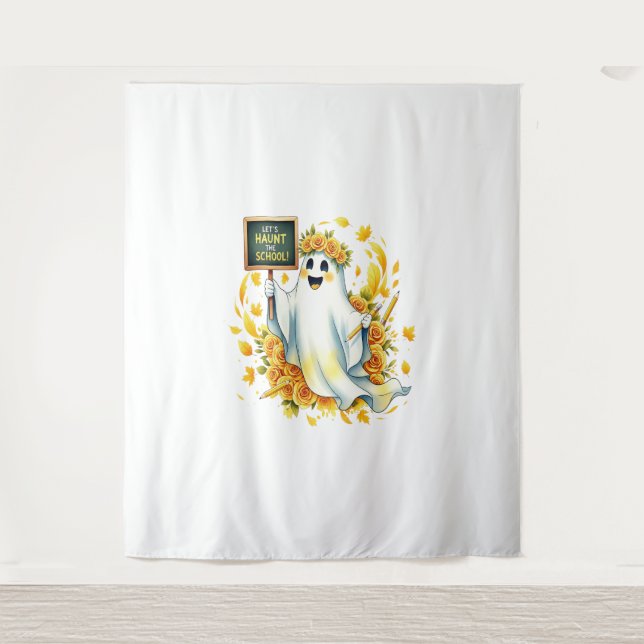 Tapete De Parede Halloween da Escola de Hunt Fantasma (Frente)