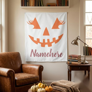 Tapete De Parede Halloween da Girly Jack O Lanterna Pumpkin Persona