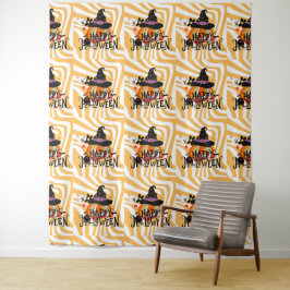 Tapete De Parede Halloween Groovy Retro