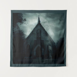 Tapete De Parede Halloween - Igreja Assombrada 1